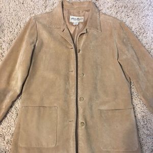 Eddie Bauer Suede Car Coat
