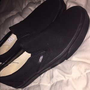 Black slip on vans