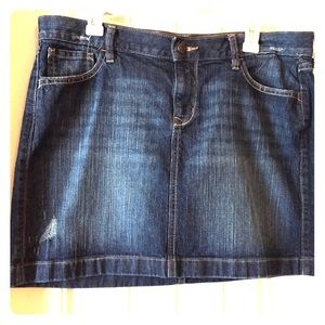 Closet staple!  Denim miniskirt