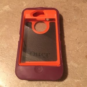 Otterbox iPhone Maroon & Orange 4/4s Case