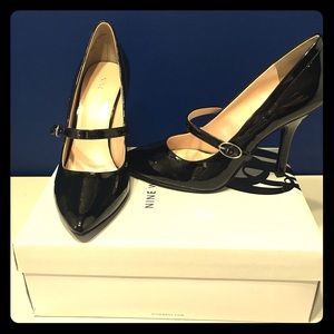 Nine West Black Patent Leather Mary Janes