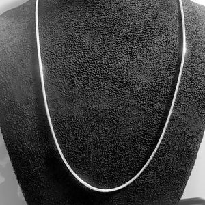 16" STERLING SILVER Snake Chain 1mm