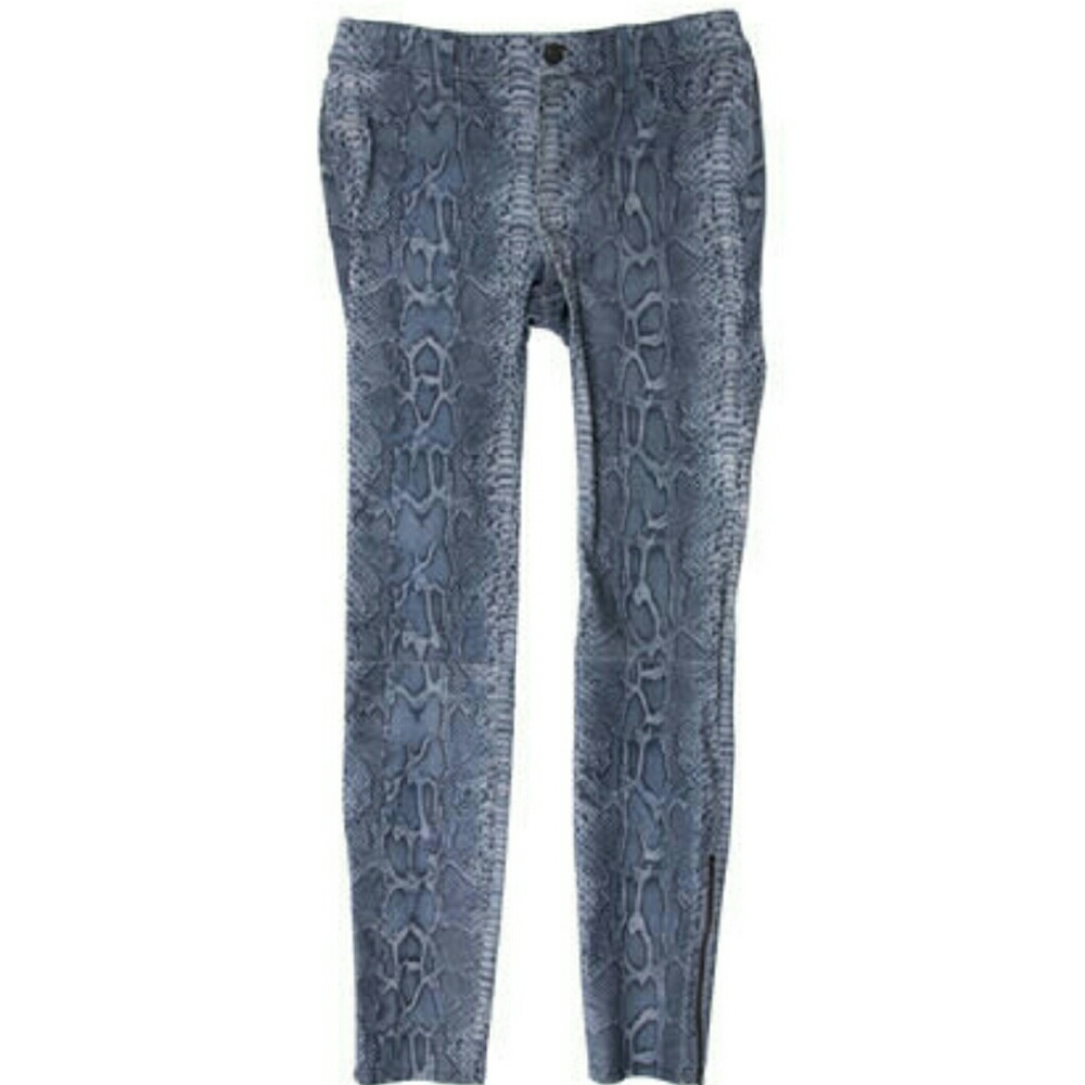 Anthropology Koral skinny jeans snakeskin