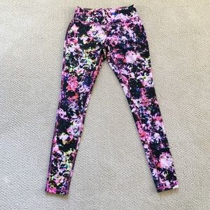 Multi colored exercise tights