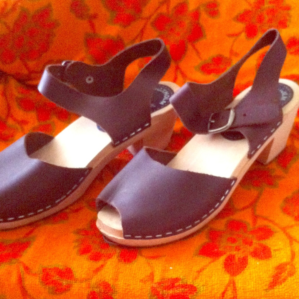 Brown Stockholm Swedish Clogs