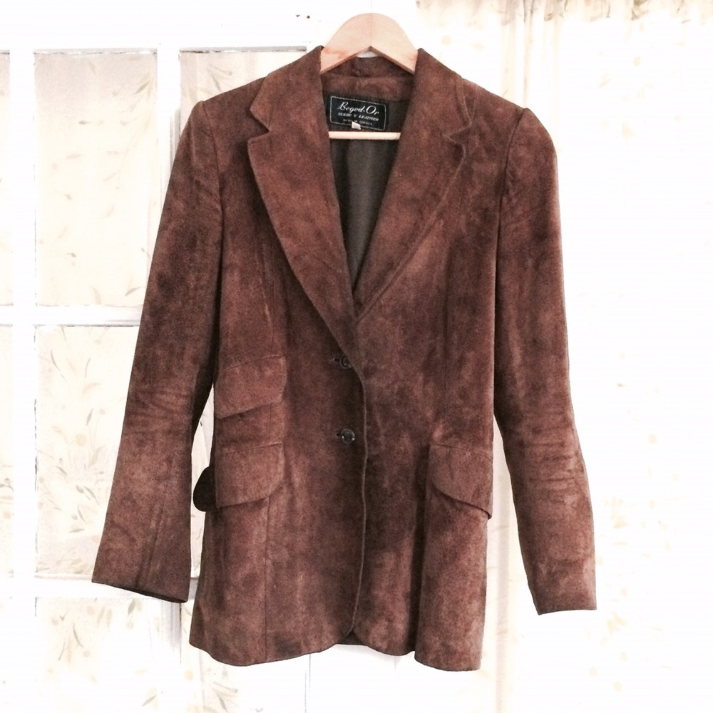 Suede / Real Leather blazer