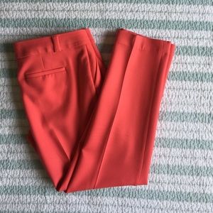 Loft size 6 short coral dress pants