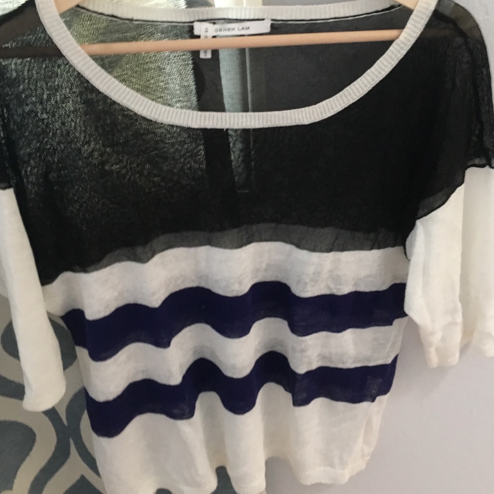 Linen striped top Derek Lam