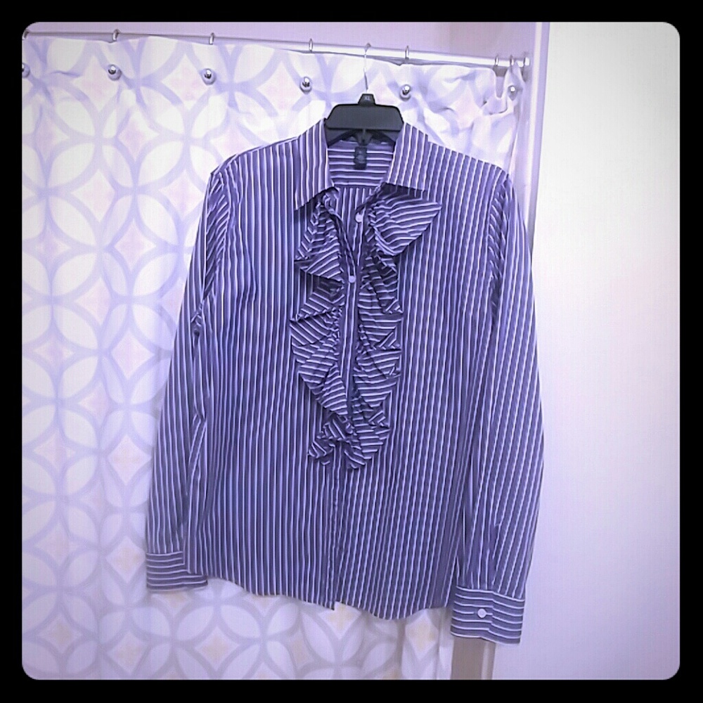 Ralph Lauren button down ruffle shirt  nw/o tags
