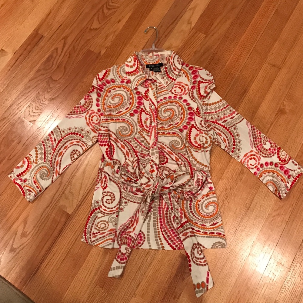 Etcetera patterned blouse