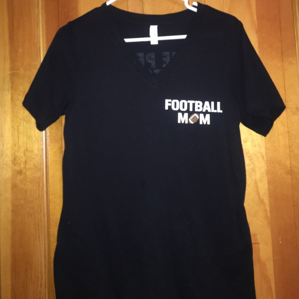 Football mom v neck