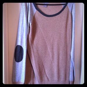 Preppy elbow patch sweater