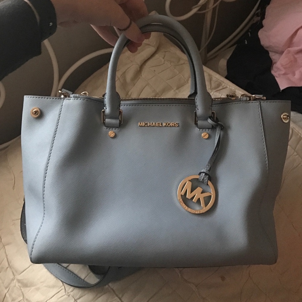 Michael Kors baby blue purse