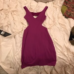 purple bebe dress