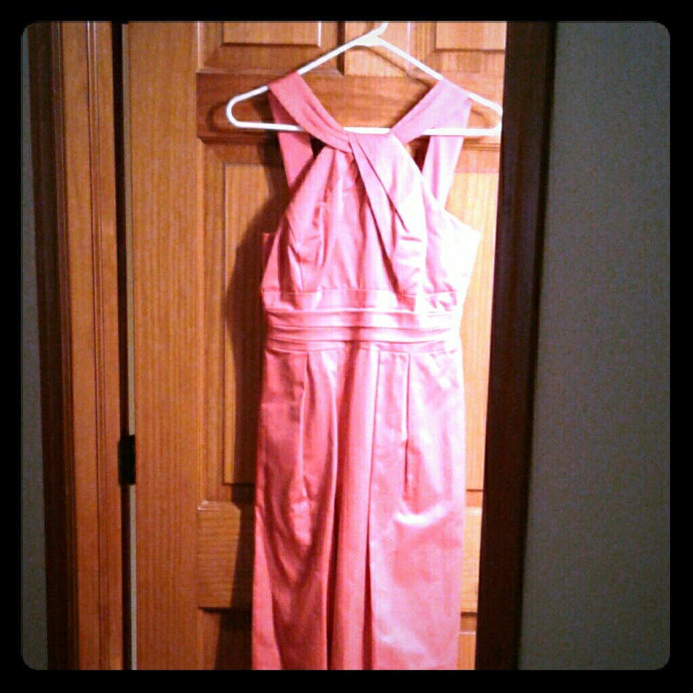 David's bridal dresses bridesmaid dress guava color