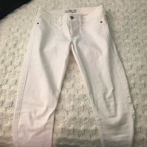 Abercrombie and Fitch White Jeans