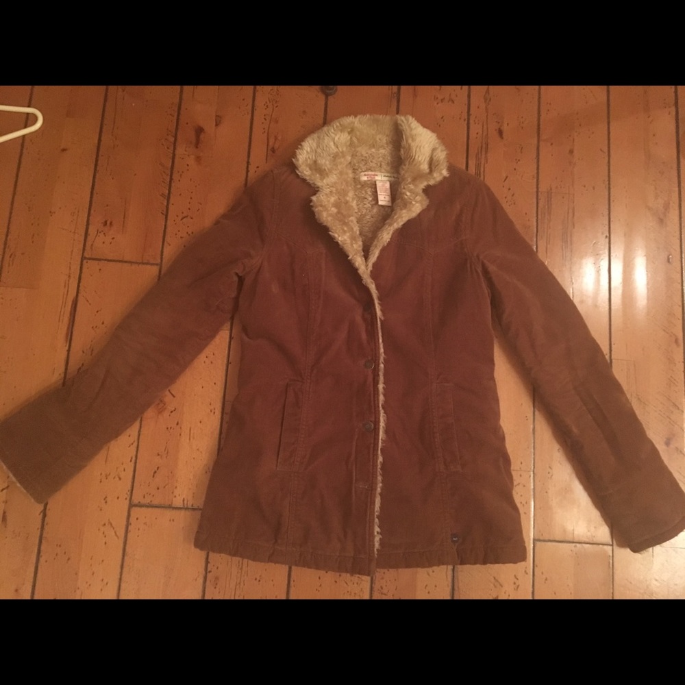 Abercrombie & Fitch Faux fur lined coat. Size S
