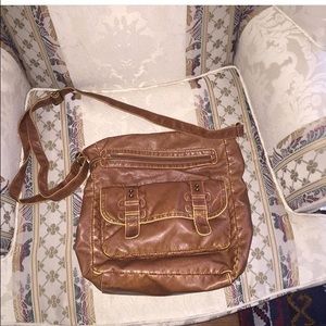Brown cross body purse