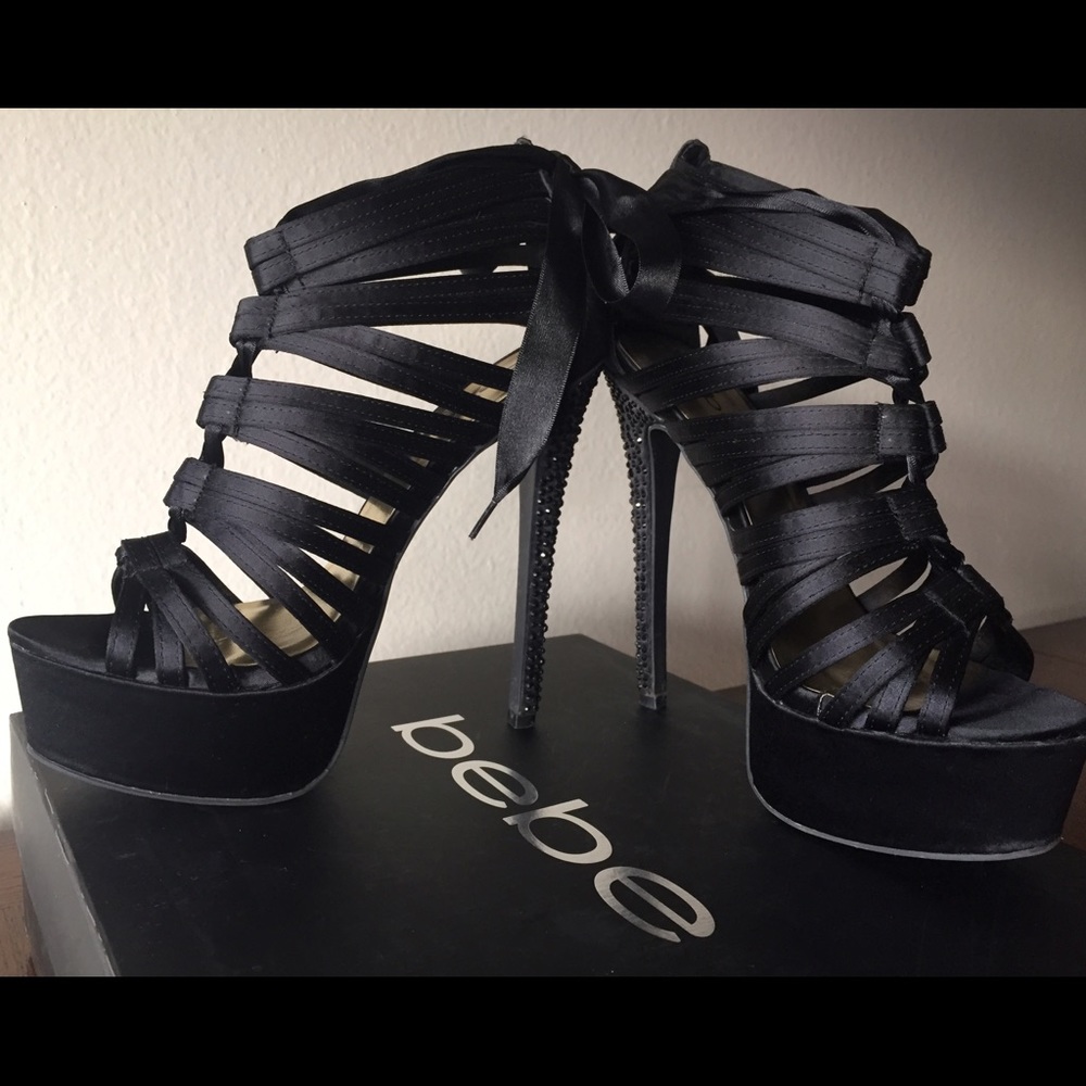 Bebe Rina Embellished Platform Heel