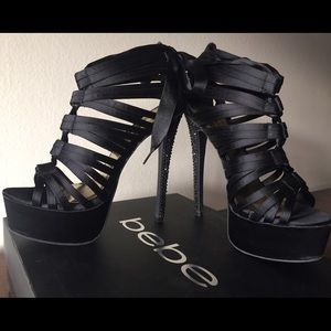 Bebe Rina Embellished Platform Heel