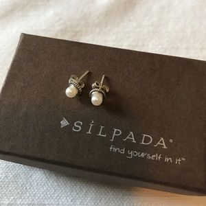 Silpada Little Pearl Earrings
