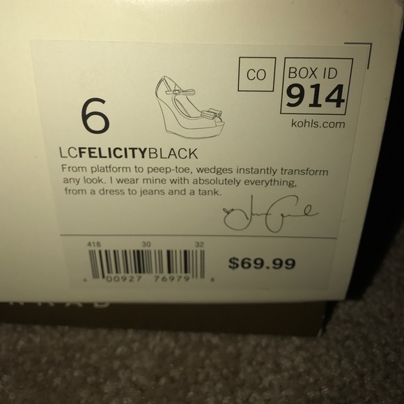 Lauren Conrad plat-form peep-toe wedges - Picture 4 of 4