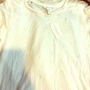 White distressed shirt