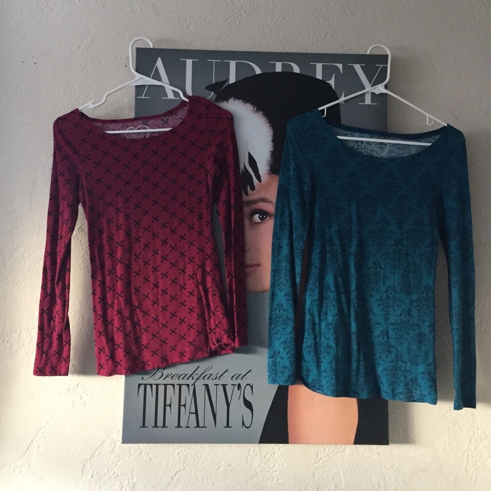 Two long sleeve shirts