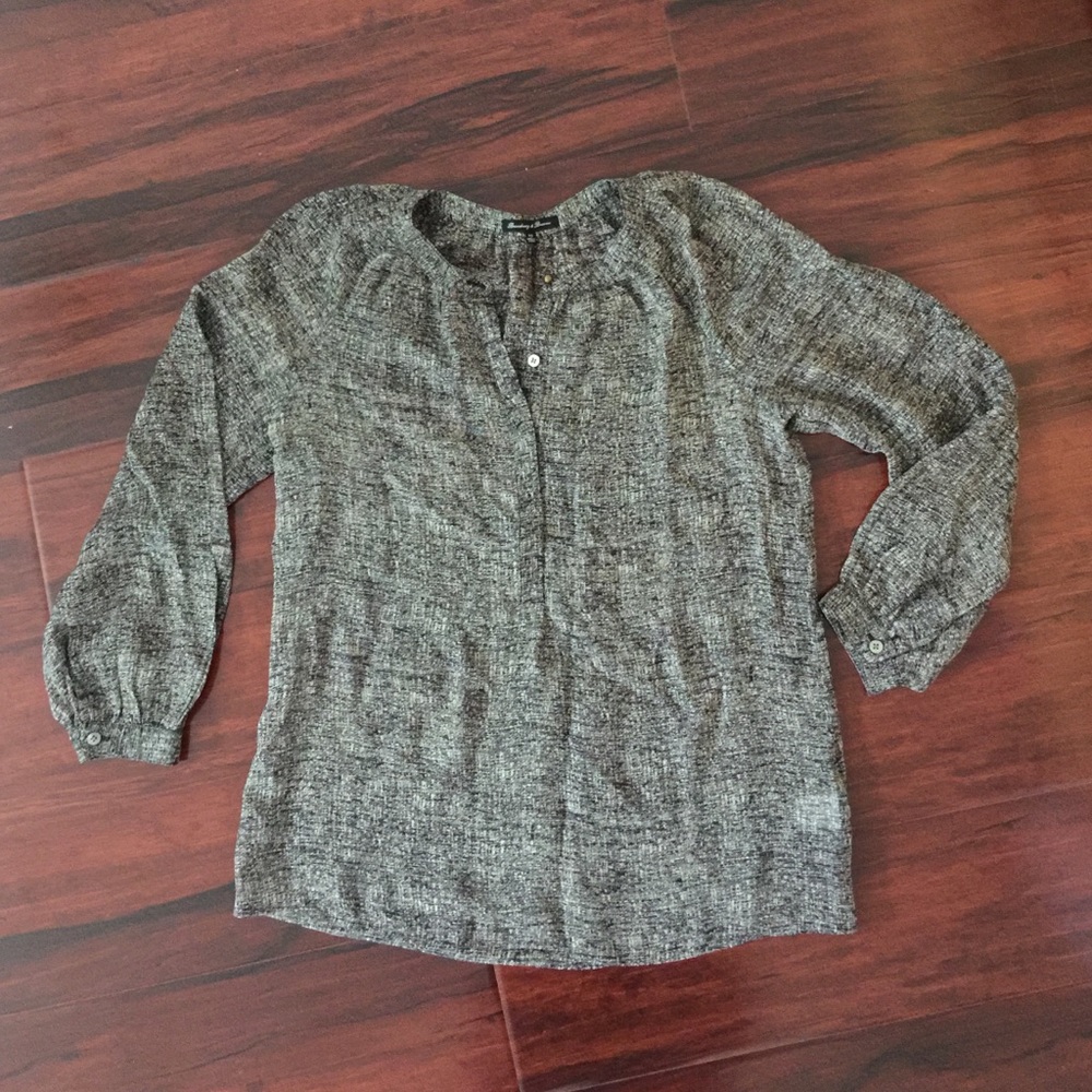 Broadway & Broome by Madewell-black & white blouse