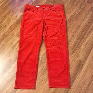 GAP red corduroys pants