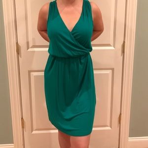 Jersey cotton green dress