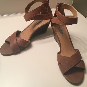 Size 8 Brown Wedge Sandals