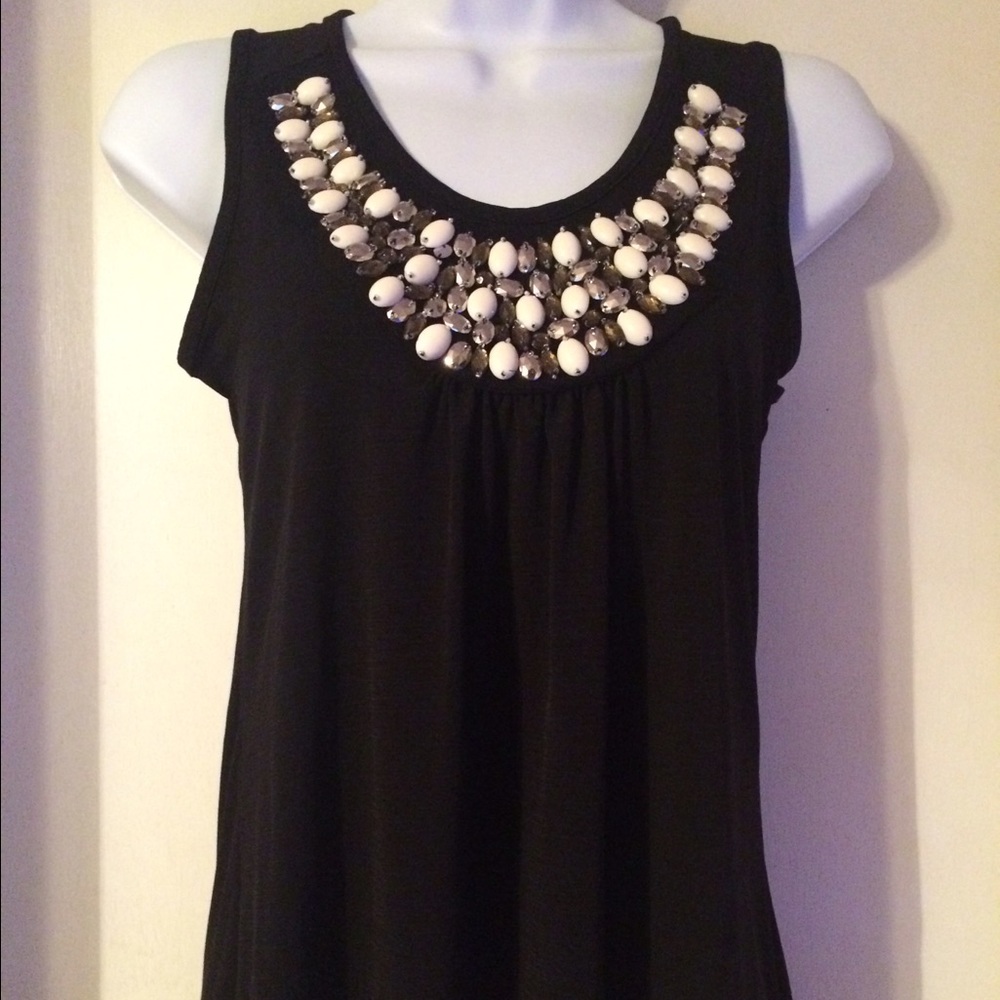Jeweled tank top