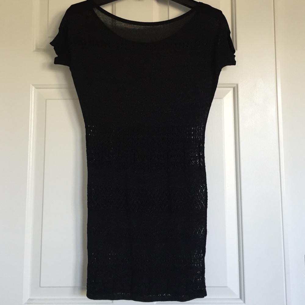 Armani Exchange Black Tunic Dress