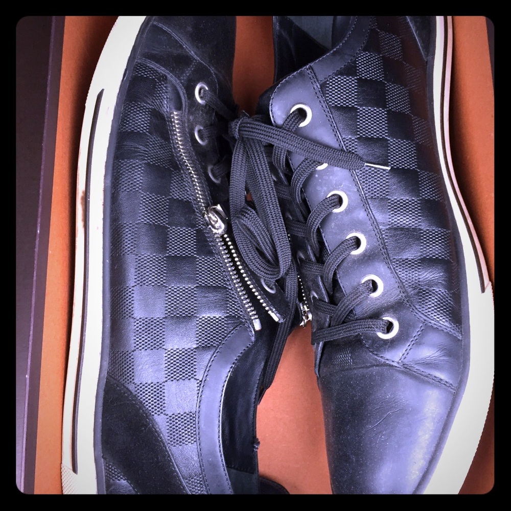 Men's Louis Vuitton Zip Up Lace Up Sneakers