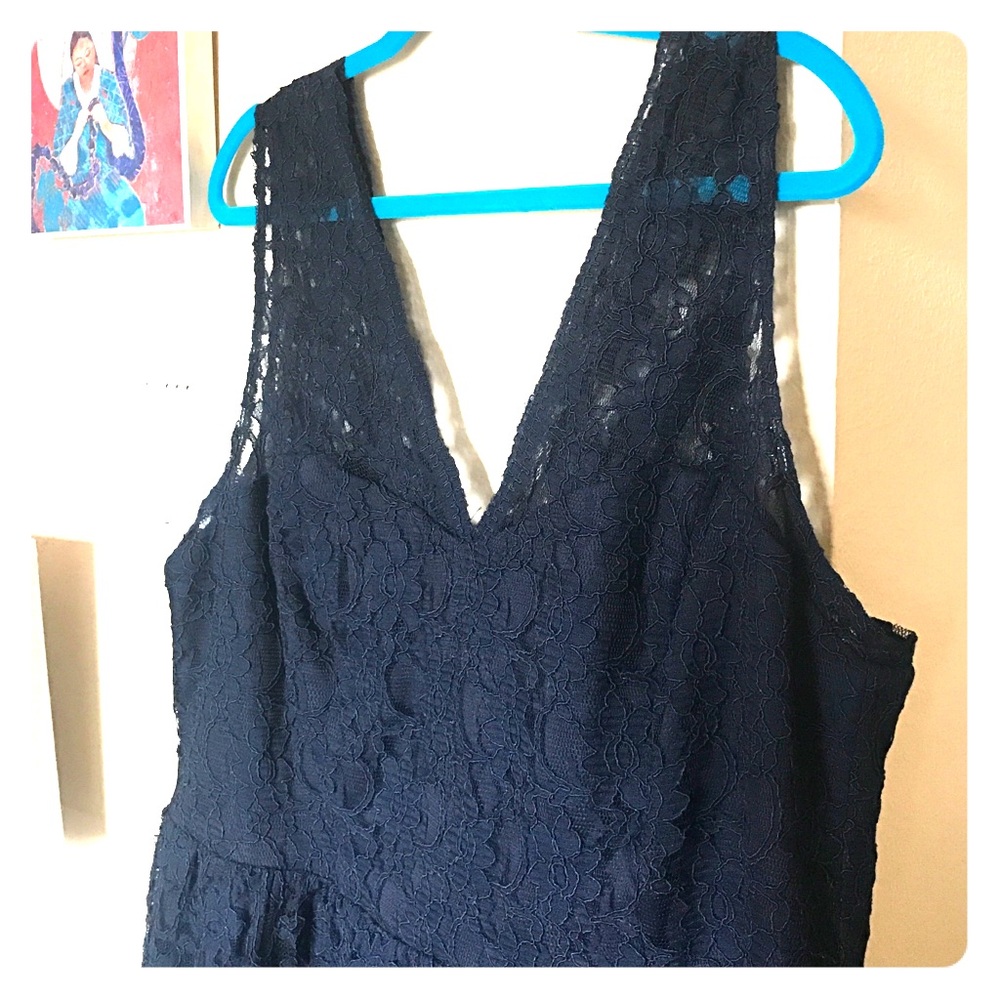 20W Navy Lace Dress by Marina