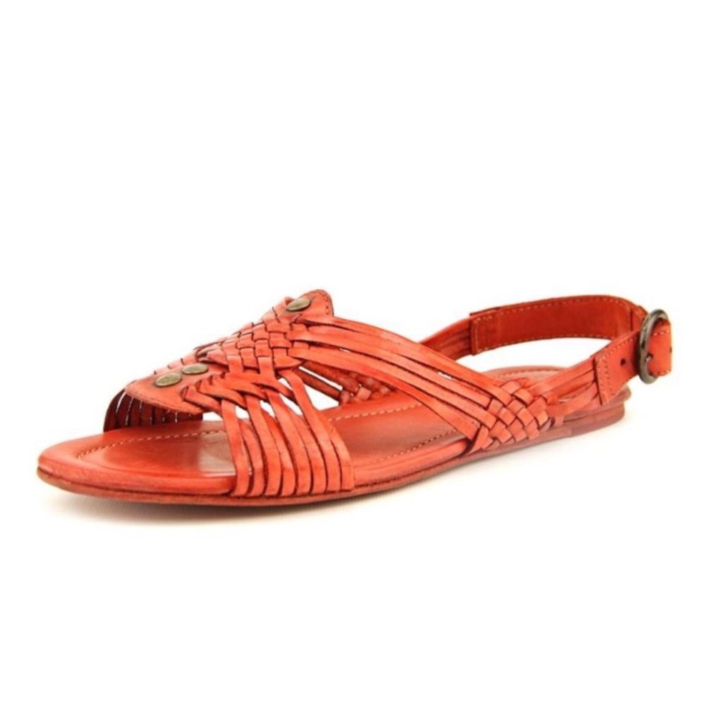 FRYE Jacey Huarache Red Orange Sandal 8.5