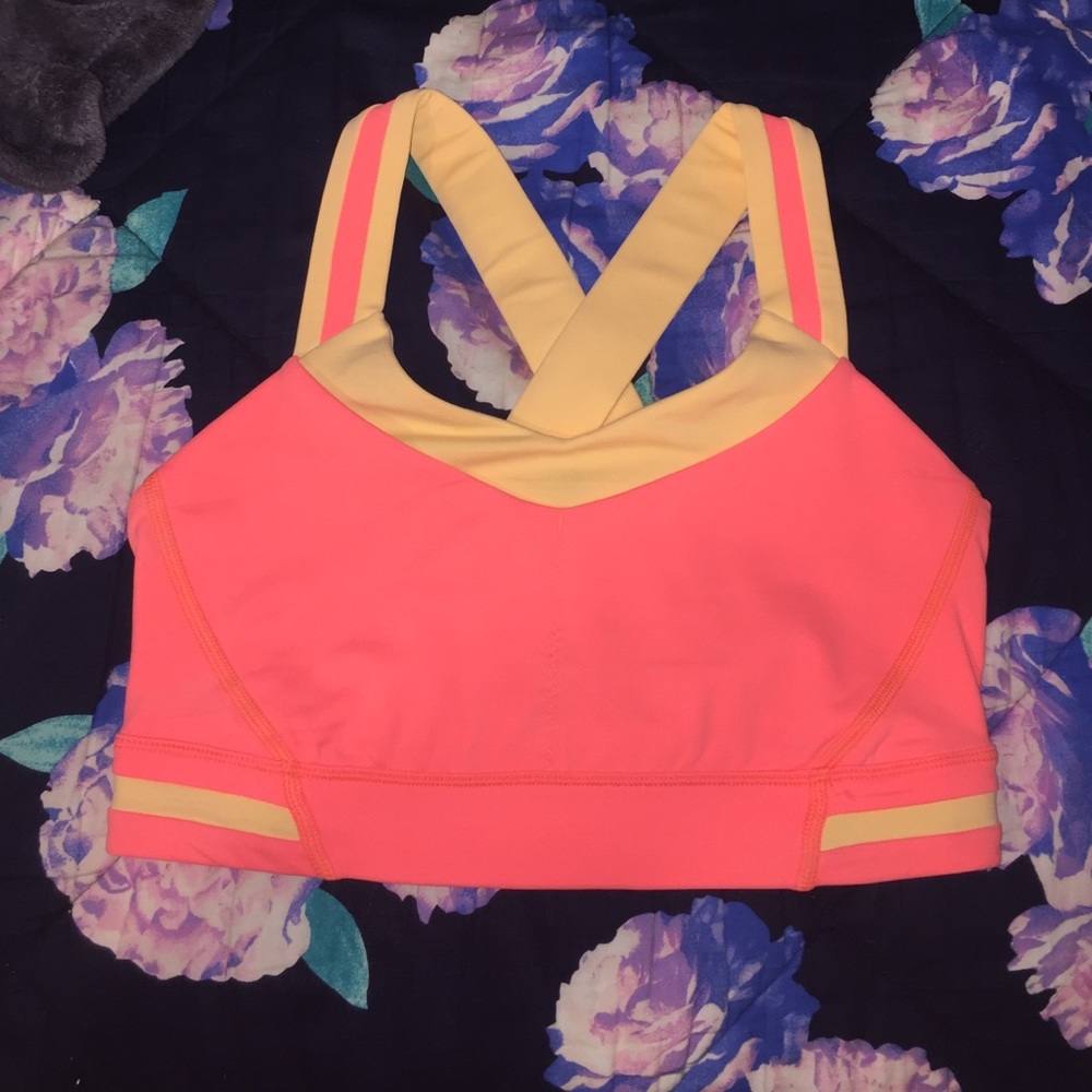 Coral & Orange LuLu Sports Bra!