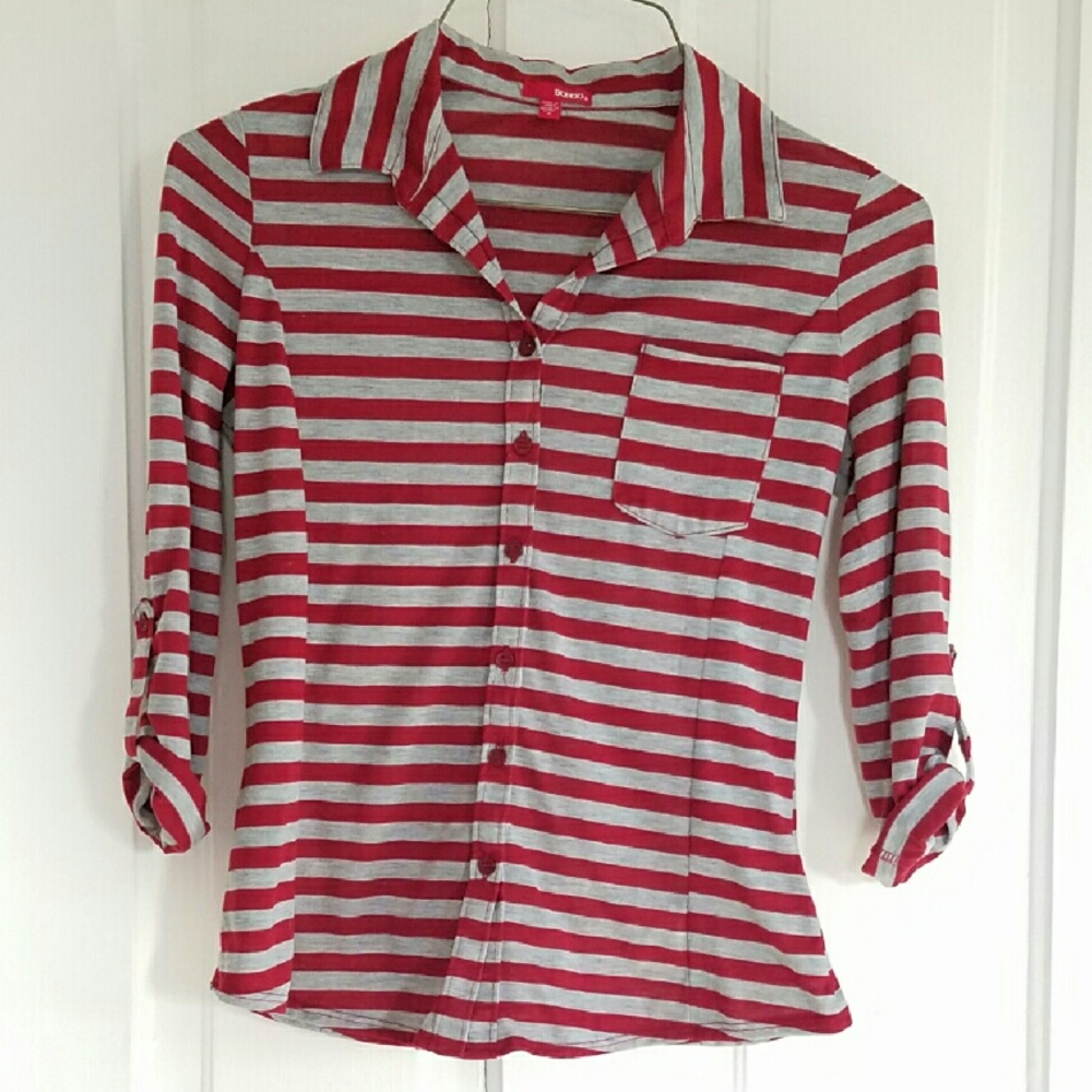 Striped Button Down with Pocket
