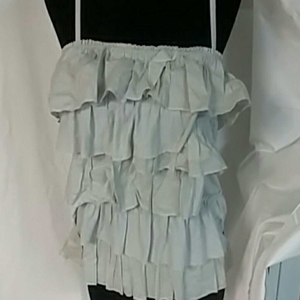 Hollister ruffle layer top