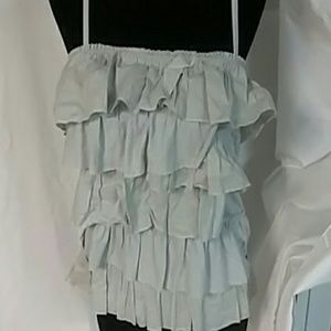 Hollister ruffle layer top