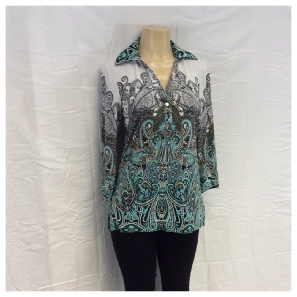 CADRE LADIES ABSTRACT DESIGN TOP