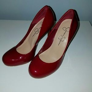 Jessica Simpson red heels