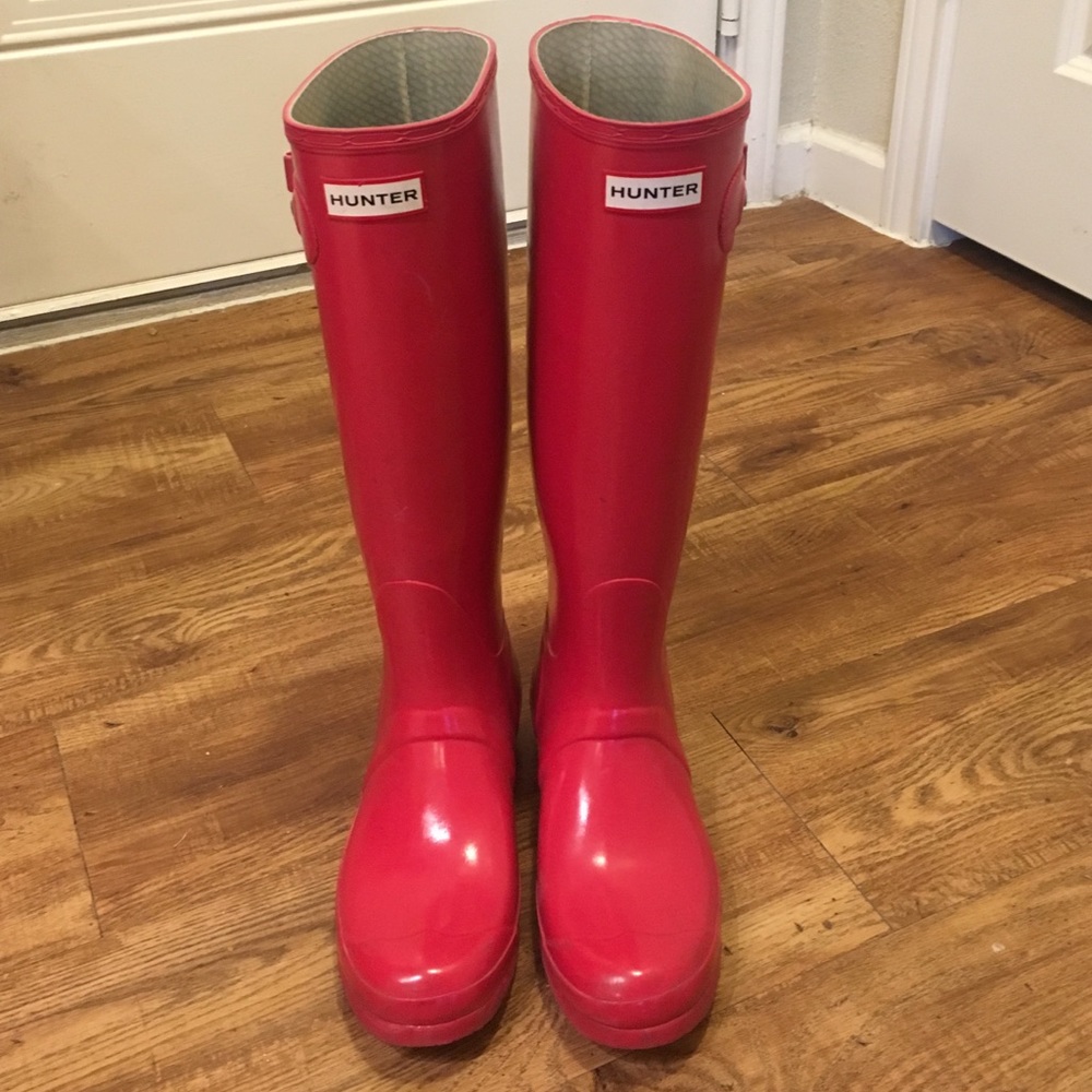 Hunter Pink Rainboots