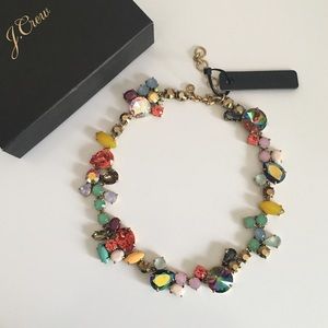 J Crew Multicolored Cluster Necklace