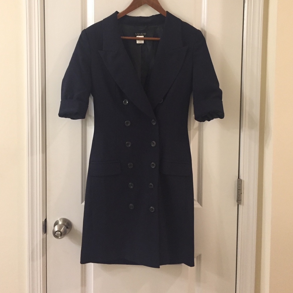 Navy blue business dress