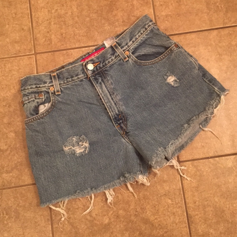 Levi's High Waisted Cut-off Denim Shorts