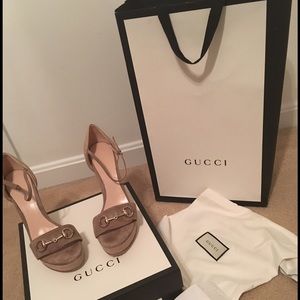 Authentic Women's Gucci Wedge Shoe