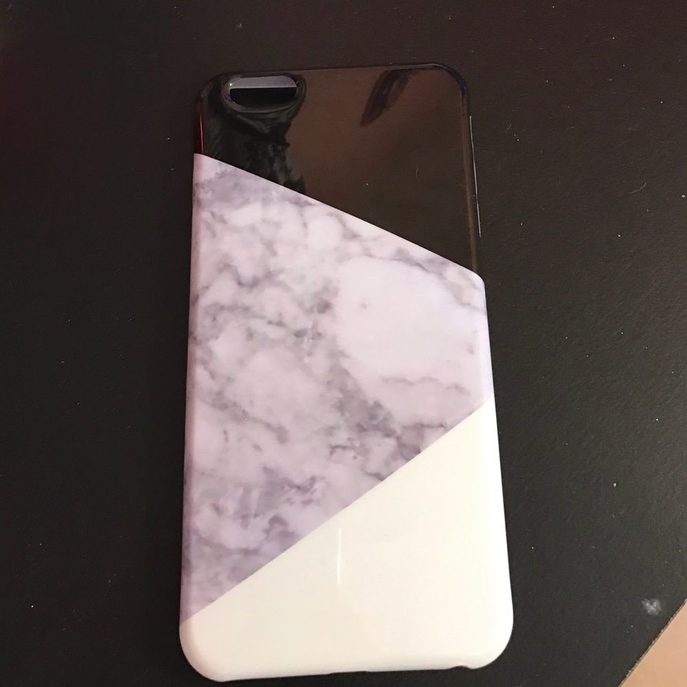 iPhone 6 Plus marble color block phone case