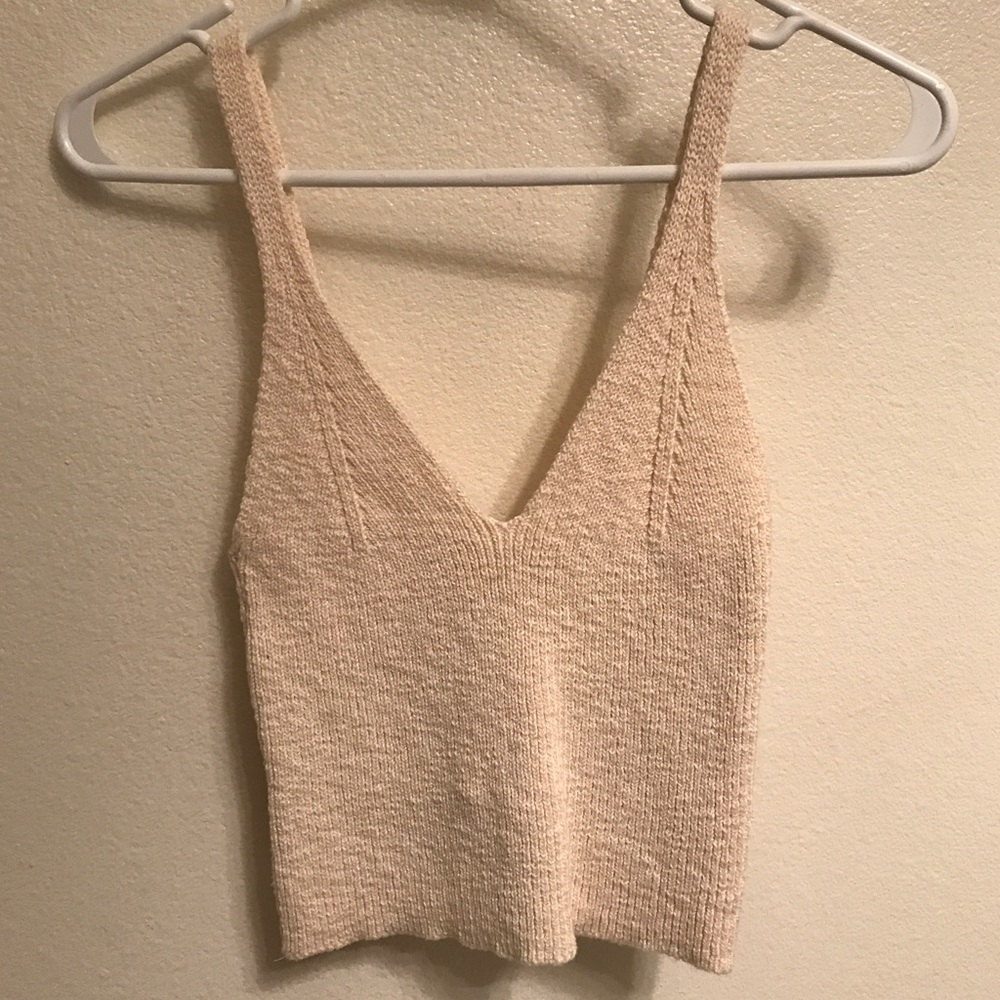 Nude crop top